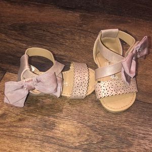 Rose gold sandals